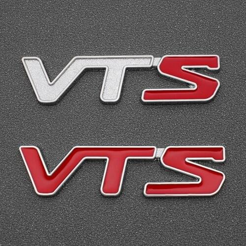 Car Stying 3D Metal Car Stickers VTS Logo Emblem Badge Tail Decal For Citroen C4 C1 C5 C3 C6 C-ELYSEE VTS Auto Accessories
