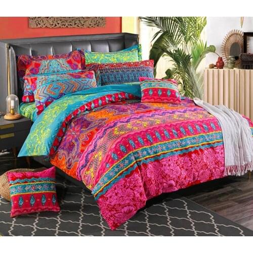 Bohemian 3d comforter bedding set queen size duvet cover Pillowcase bed linen full size bed set39