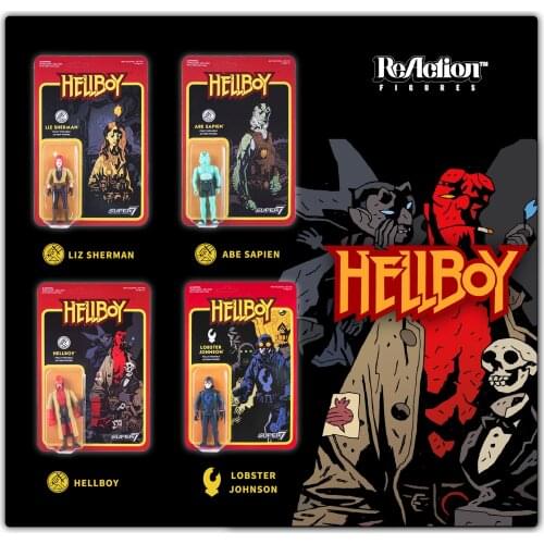 3.75inch Super7 Super Hero Hellboy liz sherman abe sapian PVC Action Figure Toy Doll Gift