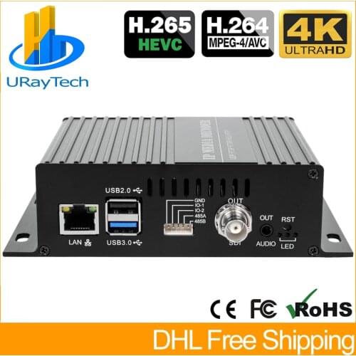 H.265 H.264 IP to SDI Video Streaming Decoder SRT IP Camera Decoder for Decoding P2P RTSP UDP M3U8 HLS SRT