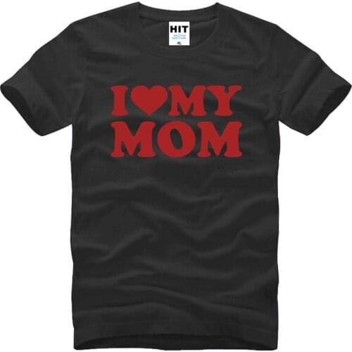 Summer Fashion I Love My Mom T Shirt Boys Kid Men Tee Cool Printed t shirt Short Sleeve Cotton Casual Funny Mother Gift