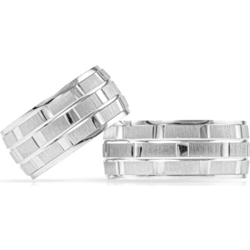 SILVERFONI 925 Sterling Real Silver Wedding Rings Set For Men And Women Luxury Jewelry Fashion Engagement Anniversary New Season
