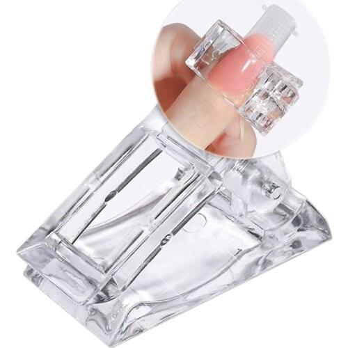 2/3/4/5/6/7PCS/Set Quick Building Nail Tips Clip Set for UV Builder Gel Assistant Tool DIY Manicure Plastic Extension Clamp
