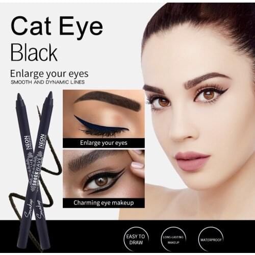 2019 New Eyeliner Waterproof And Sweatproof Eyeliner Is Not Easy To Decolorize, Easy To Paint And Apply New Eyeliner