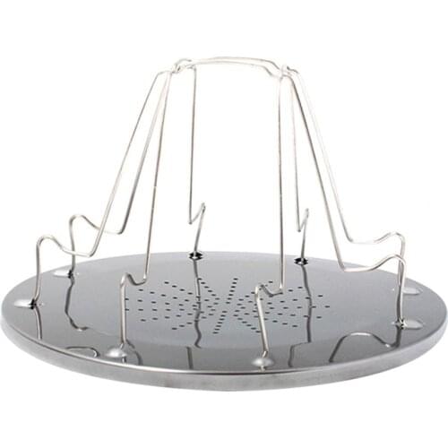 Stainless Steel Portable Foldable Camping BBQ Toaster Rack Toast Bread Shelf