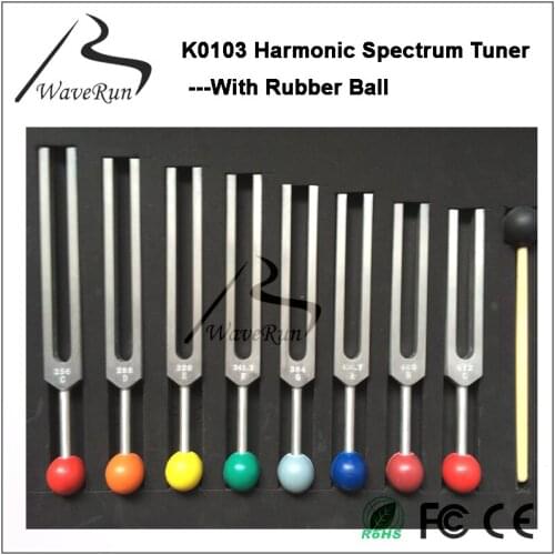Professional Tuning Fork Solar Spectrum Tuner Set of 8pcs K0103 Harmonic Spectrum Tuner