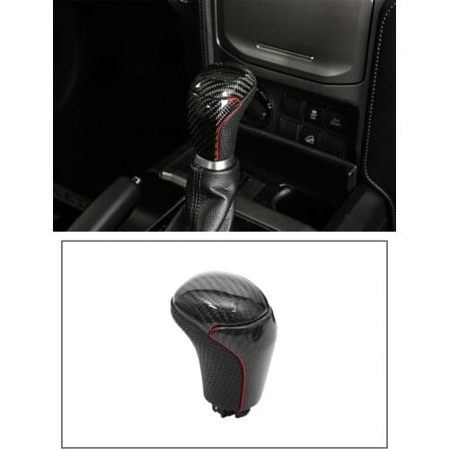 Fit for TOYOTA Prado 2018 carbon fiber shift knob gear shift paddle lever gear head handball