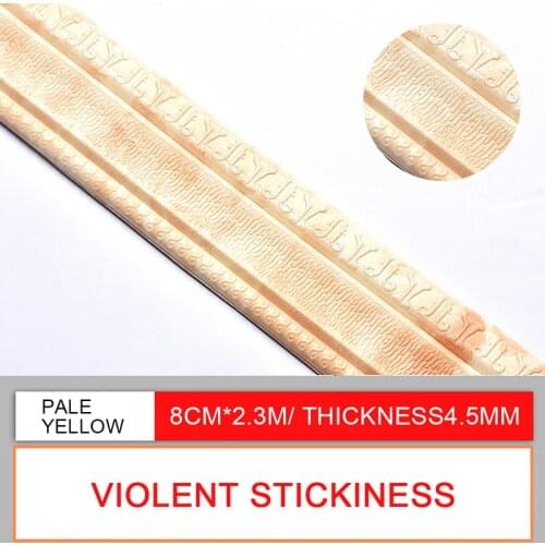 3D Foam Wall Edge Strip Sticker Self Adhesive Waterproof Baseboard Corner Waist Line Wall Stickers Skirting Trim Line Home Decor