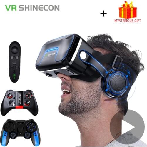 VR Shinecon 10.0 Helmet 3D Glasses Virtual Reality Casque For iPhone Android Smartphone Smart Phone Goggles Gaming 3 D Lunette
