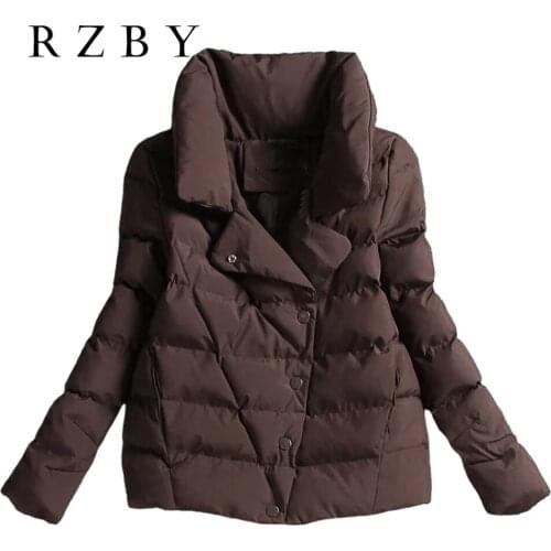 Warm зимняя куртка женский 2021 Winter New Slim Prevent Cold Women Jacket Solid Ultra Light Casual Coat Fashion Outwear RZBY599