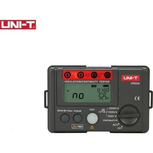 UNI-T 2500 Digital Insulation Resistance Meter UT502A Ohem Highly Voltmeter Continuity Tester LCD Backlight