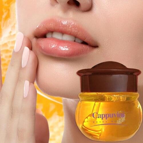 Cappuvini Lip Bee Balm Moisturizing Lip Mask Balm Anti-wrinkle Lip Care Anti-cracking Lip Mask Honey Lip Mask Korean Lip Mask