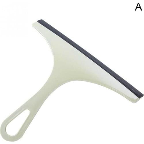Bathroom Mirror Cleaner With Silicone Blade & Holder Hook Kitchen Cleaner Car Glass Shower Squeegee Window Glass Wiper Scraper