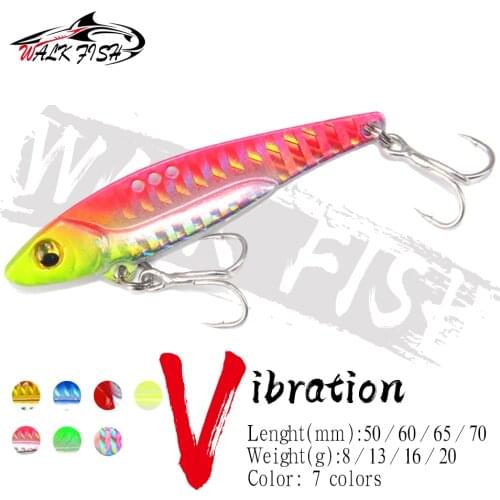 WALK FISH 8G/13G/16G/20G Metal VIB Vibration Baits Sinking Artificial Baits 3D Eyes Fishing Lures Spinner Bass Pike Perch Fishin