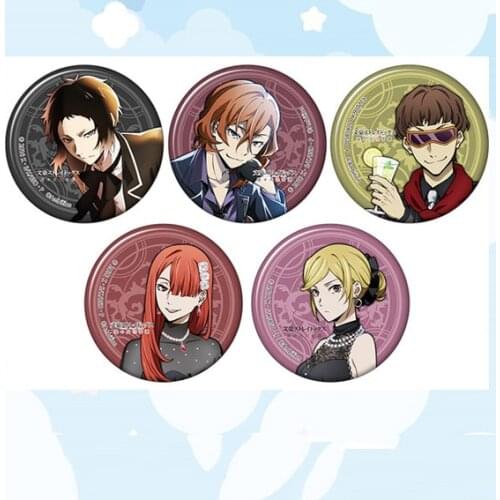 Badges Bungo Stray Dogs 58mm Icons Cool Coaplay Fans Brooch
