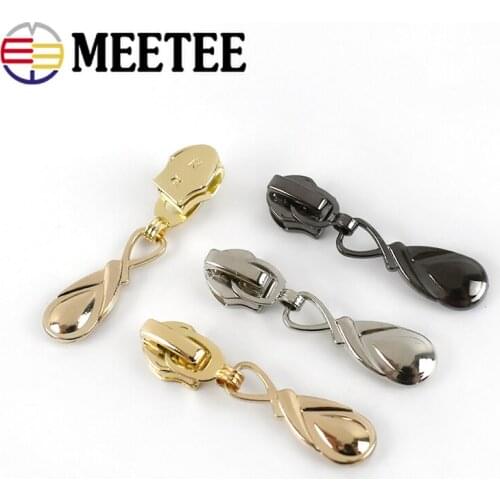 10pcs 5# Zipper Slider for Resin/Nylon/Metal Zips Jacket Coat Bag Zippers Head Puller Repair Kit DIY Clothing Sewing Accessories