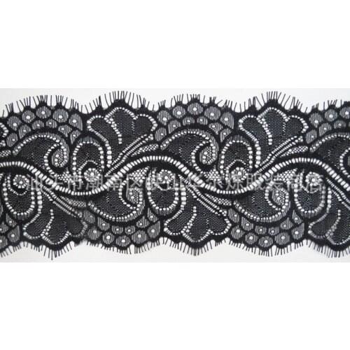 10cm wide 3y/pcs jacquard non-elastic lace eyelash, XERY0111R