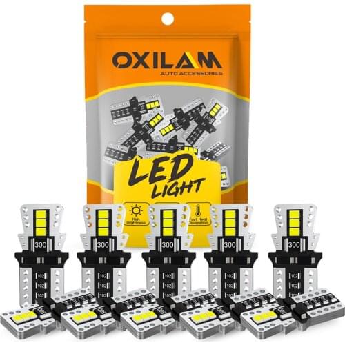 10x T10 W5W LED Bulb Canbus Car Trunk Lamp Interior Light For BMW X1 X2 X3 X4 X5 X6 X7 M5 M6 E91 E92 E93 F10 E39 E46 E90 E60 E87