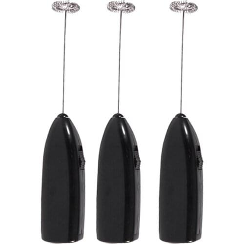3 Pieces Mini Handheld Mixer Milk Frother,Automatic Electric Drink Foamer Cream Whisk Cooking Stirrer Coffee Egg Beater