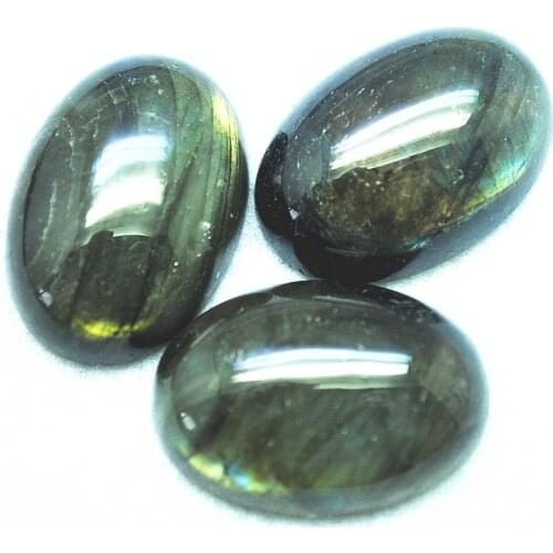 4PCS Nature Labradorite Stone Cabochons Good Quality AAA OVAL Shape 10x14MM 12X16M18x25MM Findings Beads Cabs No Hole Good Sells