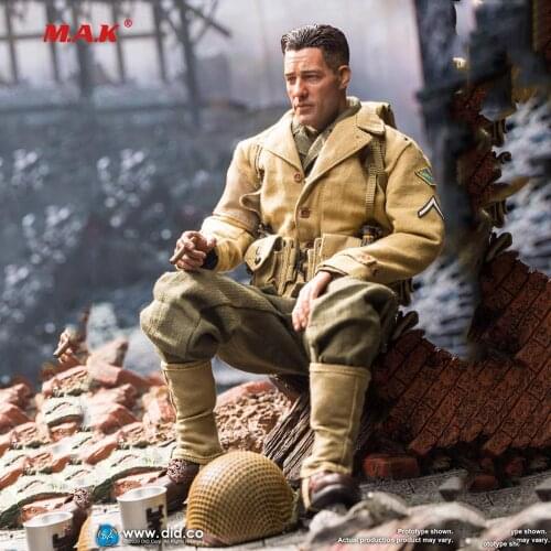 A80141 1/6 Scale Male Soldier Full Set Action Figure Model DID WWII US Rangers 12" Toys Clothing Accessoriestion Figure Doll