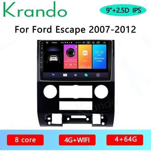 Krando Android 10.0 9" For Ford Escape 2007-2012 Car Radio Player Gps Navigation Multimedia System
