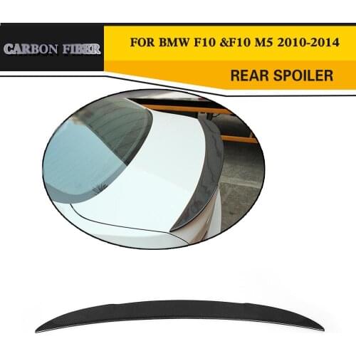 Carbon Fiber Car Automobile Spoiler For BMW F10 528 535 550 M5 M sport ALL F10 SEDAN 2010-2014