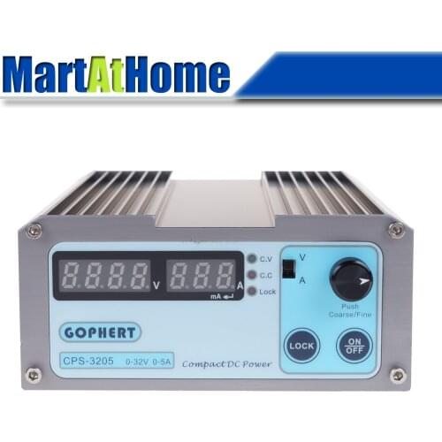 Free Shipping 160W 0-32V 0-5A Compact Digital DC Power Supply 110V-220V Adjustable OVP/OCP/OTP Low Power #BV278 @CF