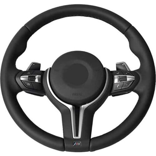 DIY Custom Original Car Steering Wheel Cover For BMW F87 M2 2015-2017/F80 M3/F82 M4/M5/F12 Leather Braid For Steering Wheel