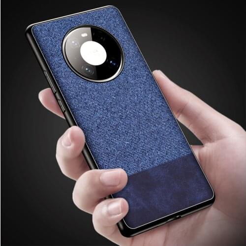 Canvas Case For Huawei P40 Pro Mate 40 Pro Plus Mate 40E Shockproof Back Cover Fashion Fabric business Phone Cases Fundas