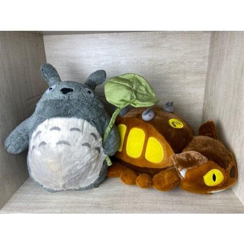 Kawaii Cartoon Animation Totoro Bus Doll Soft Plush Animal Toys Stuffed Lovely Cat Gifts For Children Kids Present Dropshipping
