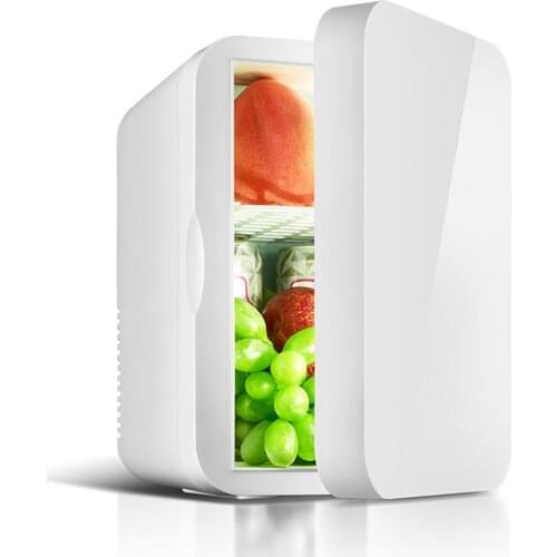 12V Car Mini Refrigerator Small 6L Refrigerator 220V Single Door Car Home Dual-Use Thermoelectric Mini Fridge Cooler Warmer