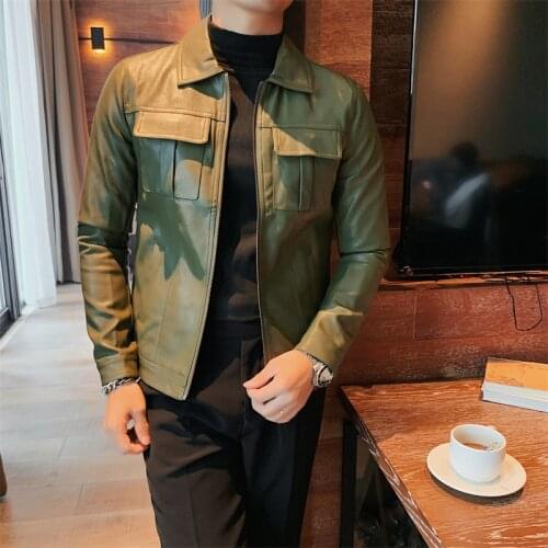 MOTUWETHFR Men's Faux Leather Jackets