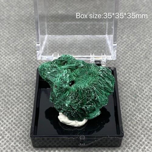 Natural Green Malachite Raw Stone beautiful needle-shaped plus velvet quartz stone mineral specimen healing home decor