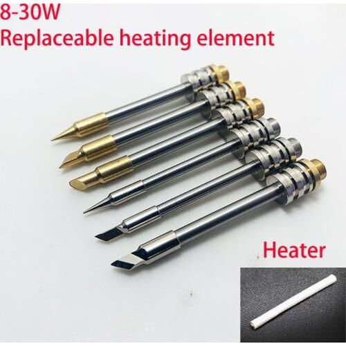 The new 510 interface mini portable USB soldering iron tip 5V battery soldering iron tip can replace the heating element 8w-30w