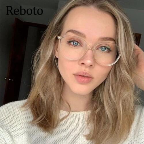 Vintage Round women Glasses Frame Optical Transparent Computer Anti Blue Light Optical Eyeglasses Clear Spectacle Frames 2021