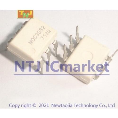 10 PCS MOC3082 DIP-6 MOC3082M Zero-Cross Optoisolators Triac Driver Output IC CHIP