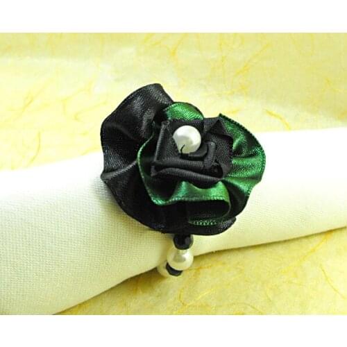 Organza flower napkin ring, napkin holder