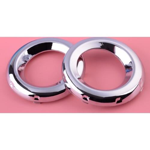 Front Left Right Fog Light Lamp Cover Ring Trim Silver 52128-0R030 52127-0R030 Fit For Toyota RAV4 Limited 2009 2010 2011 2012