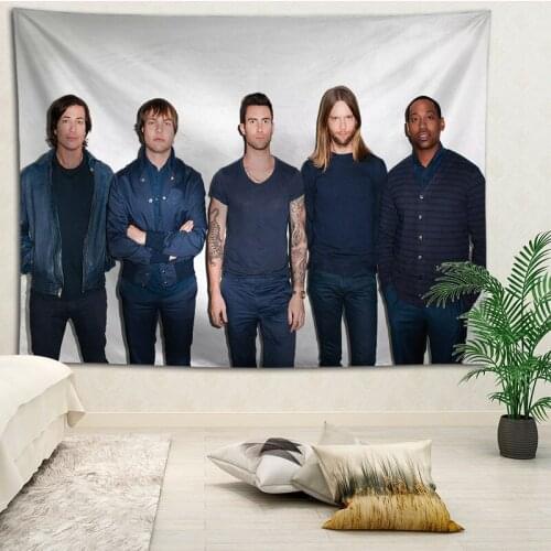 Maroon 5 wall decor tapestry layout room painting background wall decoration bedcloth tapestries custom logo