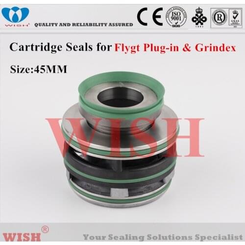45mm cartridge seal /Flygt plug-in and Grindex pump mechanical seal 3171, 4650, 4660, 5100.250, 5100.251, 5100.260 & 5100.261