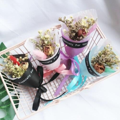 Party Favors Gift dried flower bouquet gift box for wedding decoration