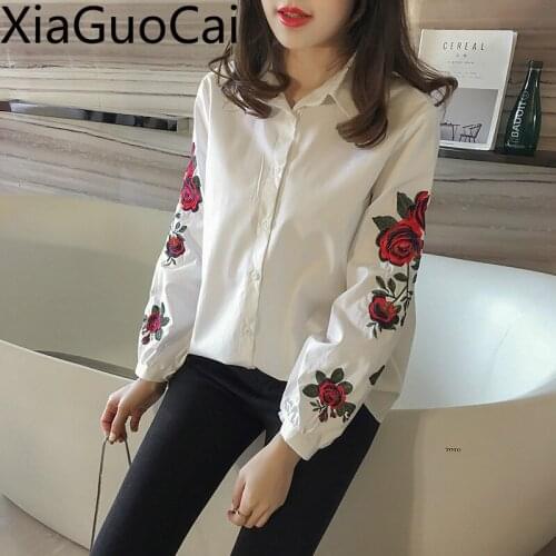 XiaGuoCai Blouses With Sleeves