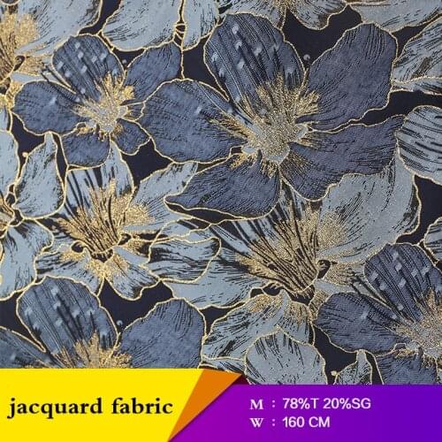 Jacquard damask dress fabric sewing material for DIY dresses and bag 78%Tencel breathable fabric by the meter yard