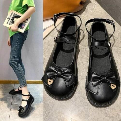 Shoes Women Heels Leather Female Flat Womens Chaussure Femme Zapatos Mujer