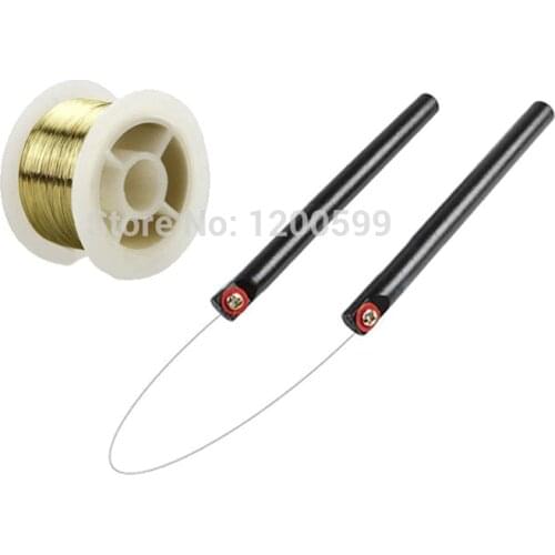 0.08mm 50M Golden Molybdenum Wire Cutting line with handle For Iphone 4/4s/5/Samsung S4/S3 Glass LCD Screen Separator