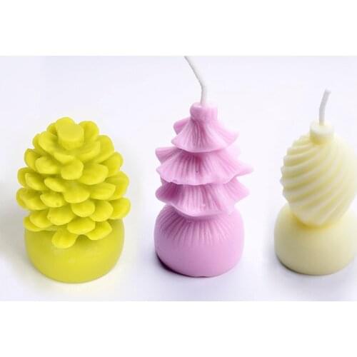 3D Silicone Candle Mold DIY Handmade Soap Mould Craft Resin Decorating Tool