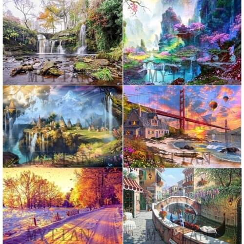 5d diy diamond painting new arrivals landscape animals full square/round drill Cross Stitch Rhinestone mosaic art wall sticker