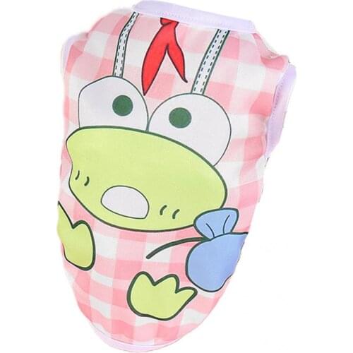 6 Colors Cute Cartoon Printing Shirt Pullover Pet Cloth Dog Costume Washable for Pet