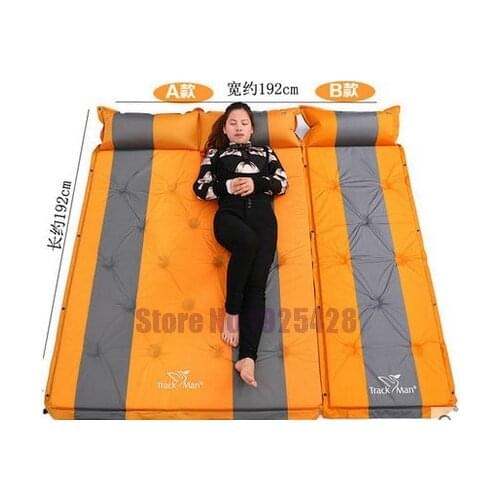 3 Person Automatic Inflatable Mattress Self Inflating Moisture-proof Pad Outdoor Camping Tent BBQ Cushion Fishing Beach Mat